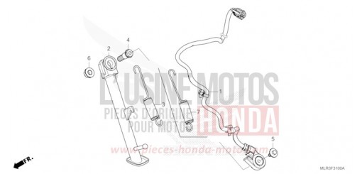BEQUILLE LATERALE CBR500RACT de 2026